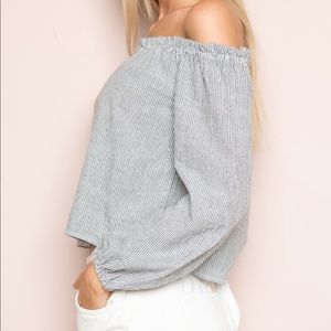 Brandy Melville over the shoulder top NEVER WORN